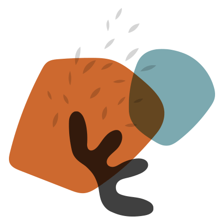 Illustration of an overturned potted plant, with soil spilling out, symbolizing the need for health and wellness bookkeeping  in nurturing growth.