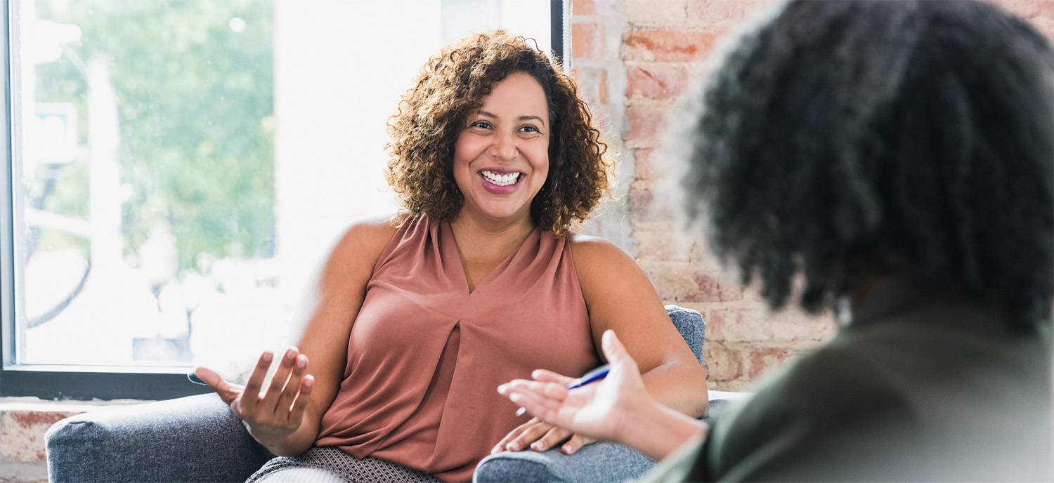 mental health & counseling services two women talking i na mental health and therapy environment